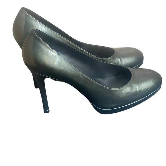 Stuart Weitzman green rounded toe patent leather heels size 8.5 M - Picture 3 of 15